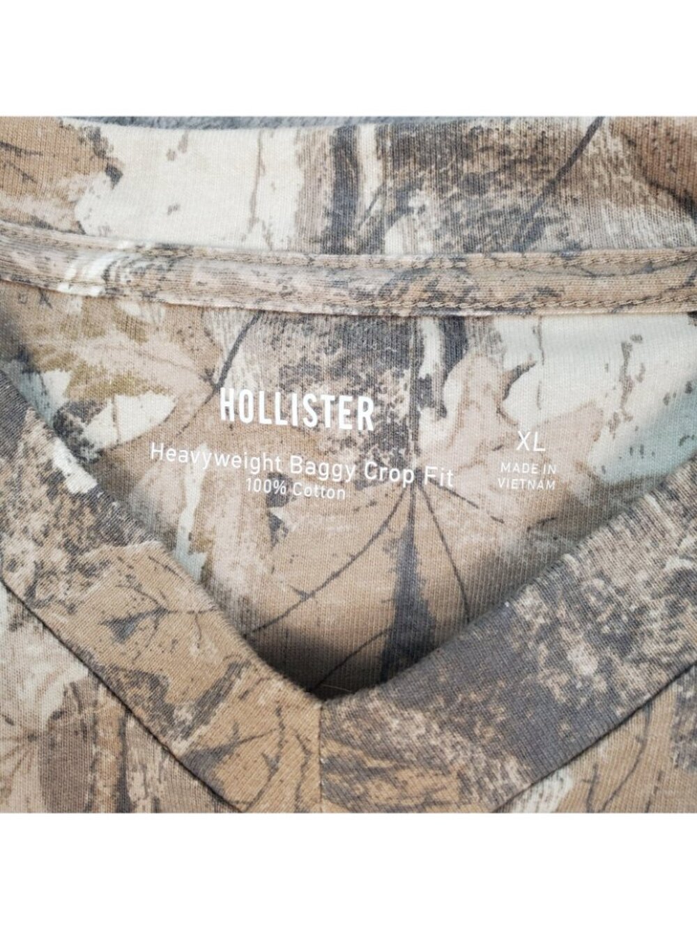 Dodge Hellcat Camo T-Shirt Hollister Heavyweight Baggy Crop Fit XL Grunge Punk - Picture 4 of 6